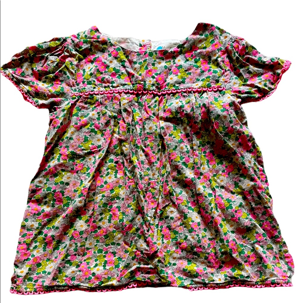 Girls Neon Floral Top